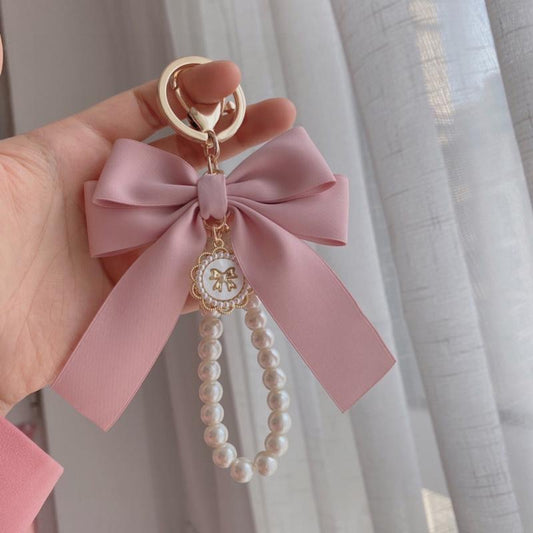 Bow Pearl Charm