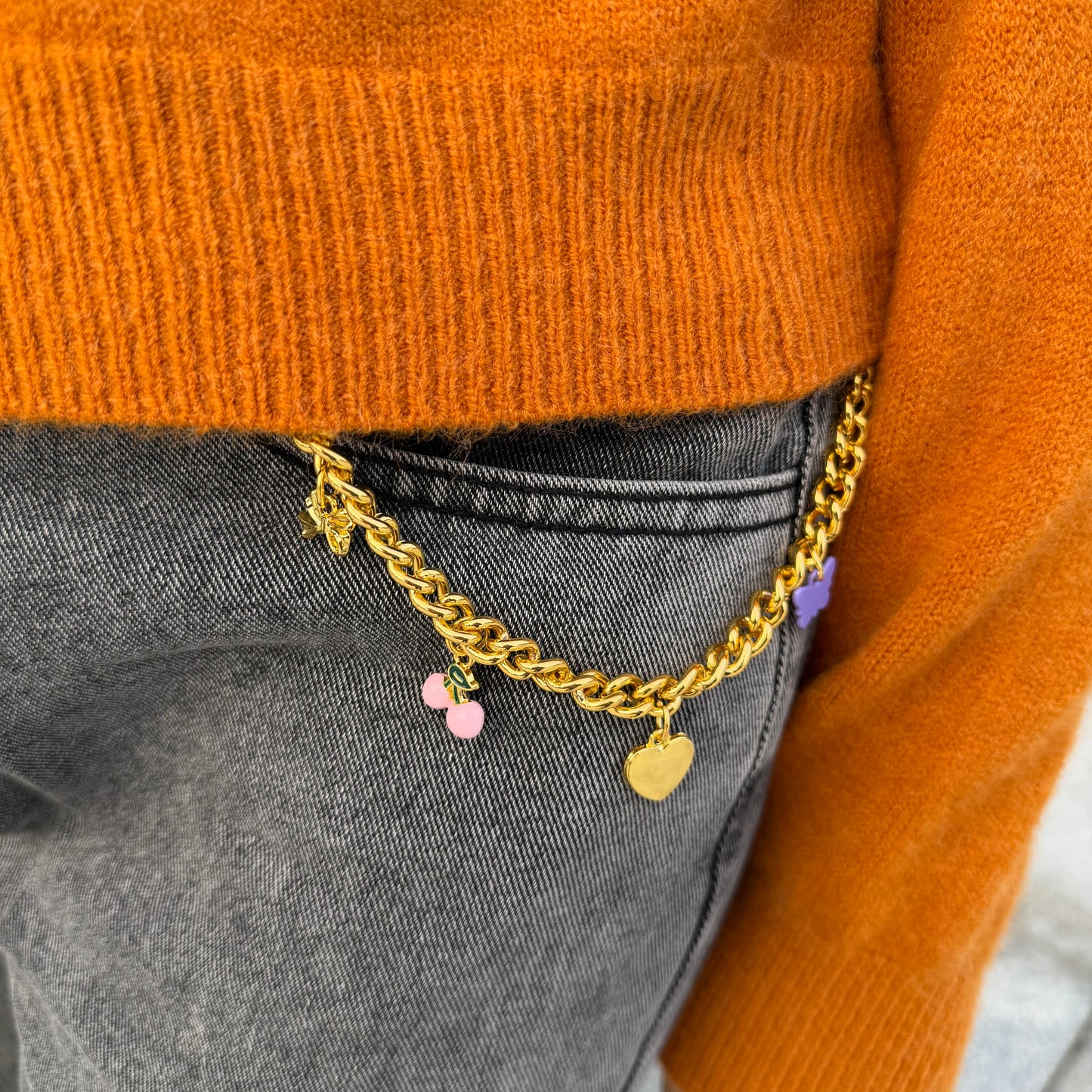 Butterfly Chain Charm