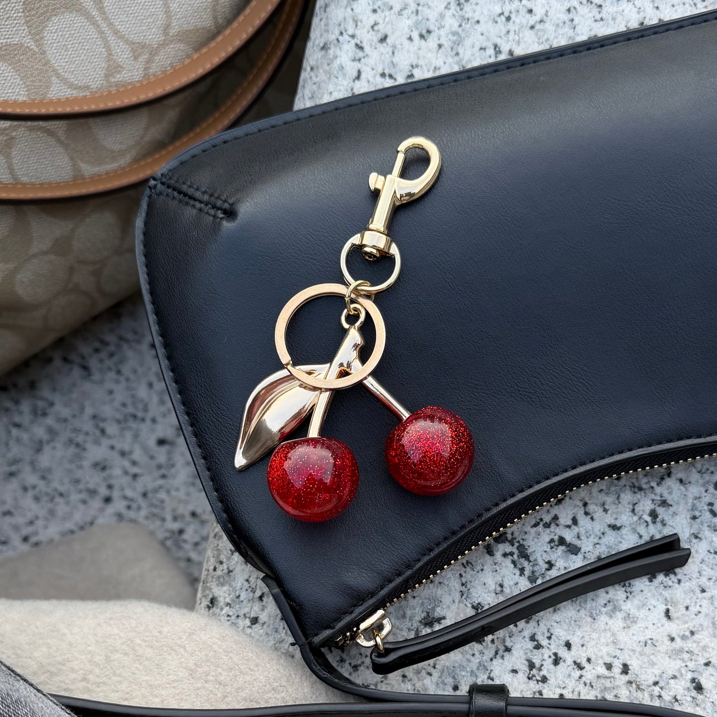 Cherry Charm Keychain