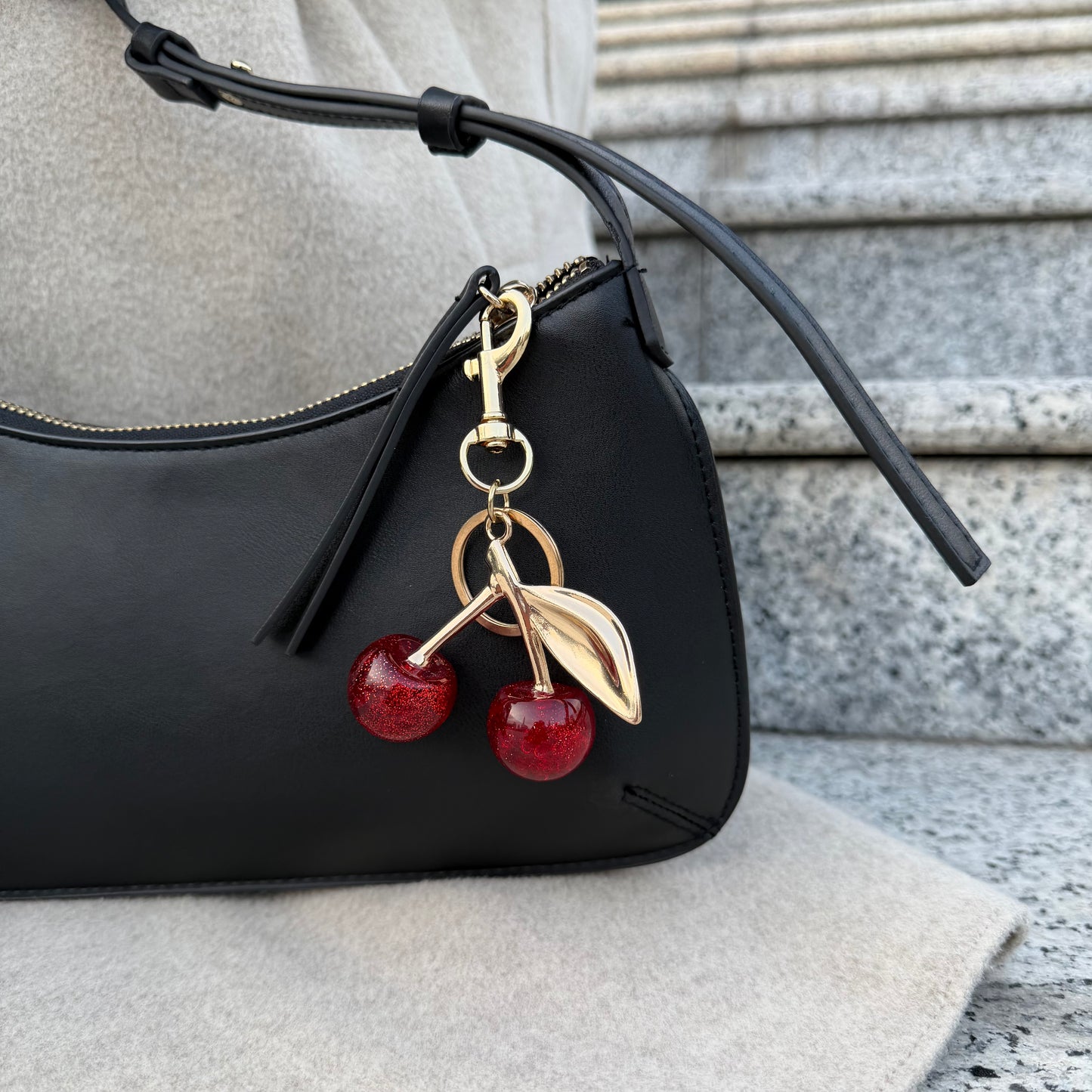 Cherry Charm Keychain