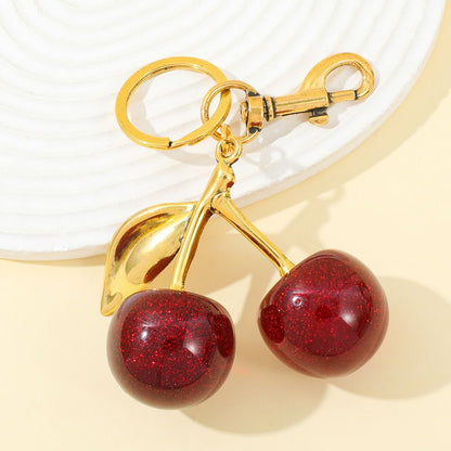 Cherry Charm Keychain
