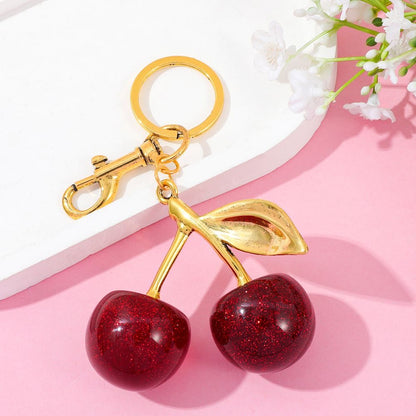 Cherry Charm Keychain