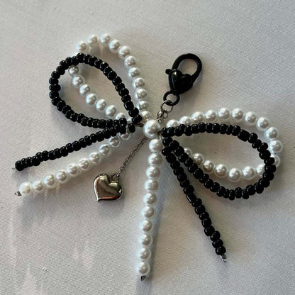Lilac Pearl Heart Charm